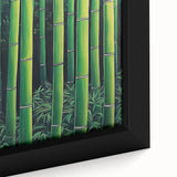 Framed Art for Living Room - Bamboo Forest Canvas Wall Art