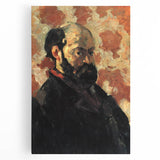 Impressionist Wall Art - Cézanne Self-Portrait on Pink Background