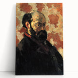 Impressionist Wall Art - Cézanne Self-Portrait on Pink Background