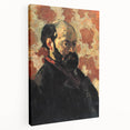 Impressionist Wall Art - Cézanne Self-Portrait on Pink Background