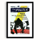 The Police Retro Concert Poster - Vintage 1980s Band Art, Hollywood Park