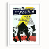 The Police Retro Concert Poster - Vintage 1980s Band Art, Hollywood Park
