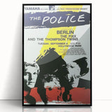 The Police Retro Concert Poster - Vintage 1980s Band Art, Hollywood Park