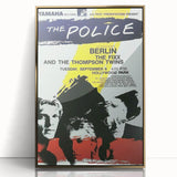 The Police Retro Concert Poster - Vintage 1980s Band Art, Hollywood Park