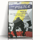 The Police Retro Concert Poster - Vintage 1980s Band Art, Hollywood Park