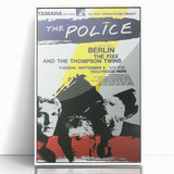 The Police Retro Concert Poster - Vintage 1980s Band Art, Hollywood Park