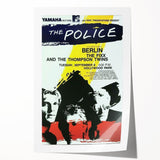 The Police Retro Concert Poster - Vintage 1980s Band Art, Hollywood Park
