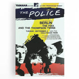 The Police Retro Concert Poster - Vintage 1980s Band Art, Hollywood Park