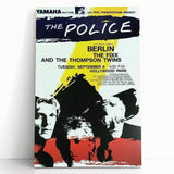 The Police Retro Concert Poster - Vintage 1980s Band Art, Hollywood Park