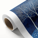 Abstract Canvas Wall Art - Winter Wonderland Tree Print