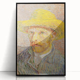 Impressionist Wall Art - Van Gogh Self-Portrait with Straw Hat