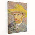 Impressionist Wall Art - Van Gogh Self-Portrait with Straw Hat