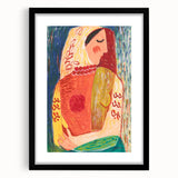 Colorful Woman Portrait | Modern Art Print by Mikuláš Galanda
