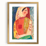 Colorful Woman Portrait | Modern Art Print by Mikuláš Galanda
