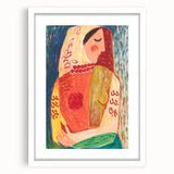 Colorful Woman Portrait | Modern Art Print by Mikuláš Galanda