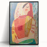 Colorful Woman Portrait | Modern Art Print by Mikuláš Galanda