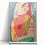 Colorful Woman Portrait | Modern Art Print by Mikuláš Galanda