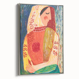 Colorful Woman Portrait | Modern Art Print by Mikuláš Galanda