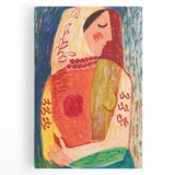 Colorful Woman Portrait | Modern Art Print by Mikuláš Galanda