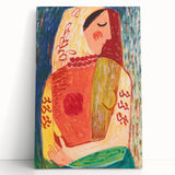 Colorful Woman Portrait | Modern Art Print by Mikuláš Galanda