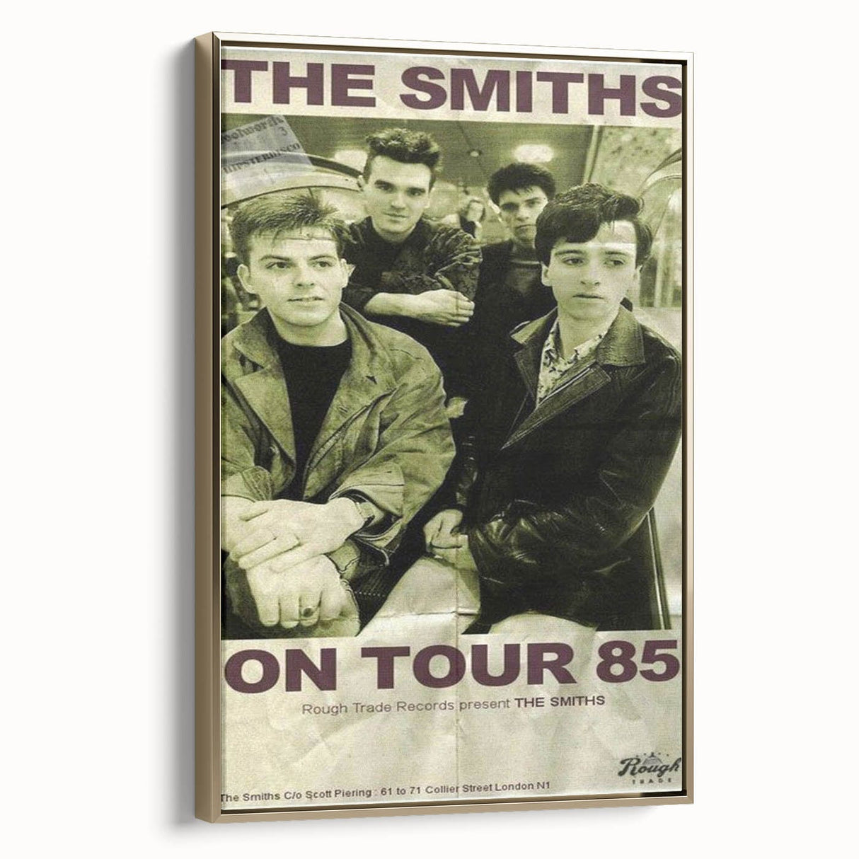 The Smiths 1985 Tour Poster - Vintage Concert Art, Band on Tour