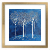 Modern Canvas Wall Art - Winter Wonderland Tree Print