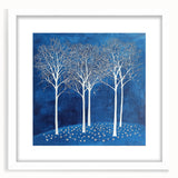 Modern Canvas Wall Art - Winter Wonderland Tree Print