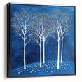 Modern Canvas Wall Art - Winter Wonderland Tree Print