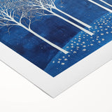Modern Canvas Wall Art - Winter Wonderland Tree Print
