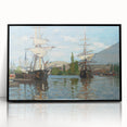 Impressionist Maritime Wall Art - Monet's Ships on the Seine