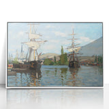 Impressionist Maritime Wall Art - Monet's Ships on the Seine
