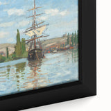 Impressionist Maritime Wall Art - Monet's Ships on the Seine