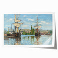 Impressionist Maritime Wall Art - Monet's Ships on the Seine