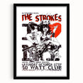 The Strokes Retro Concert Poster – Vintage Band Art, 2001 Show
