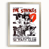 The Strokes Retro Concert Poster – Vintage Band Art, 2001 Show