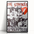 The Strokes Retro Concert Poster – Vintage Band Art, 2001 Show