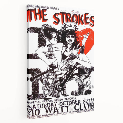 The Strokes Retro Concert Poster – Vintage Band Art, 2001 Show