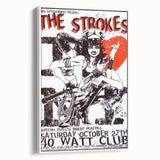 The Strokes Retro Concert Poster – Vintage Band Art, 2001 Show