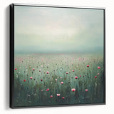 Serene Floral Living Room Wall Art - Modern Canvas & Framed Print