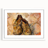 Vincent van Gogh Still Life Wall Art - Shoes (1888) Painting