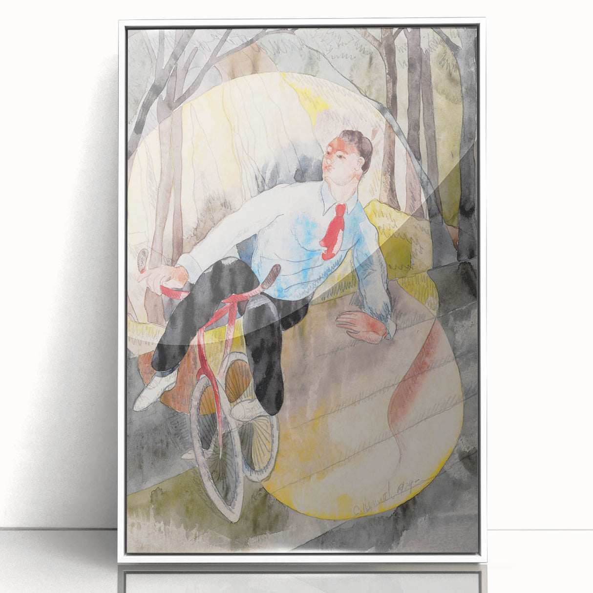 Vaudeville Bicycle Rider | Modern Art Print by Charles Demuth