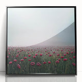 Dreamy Floral Living Room Wall Art - Modern Canvas & Framed Print