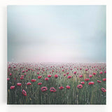 Dreamy Floral Living Room Wall Art - Modern Canvas & Framed Print