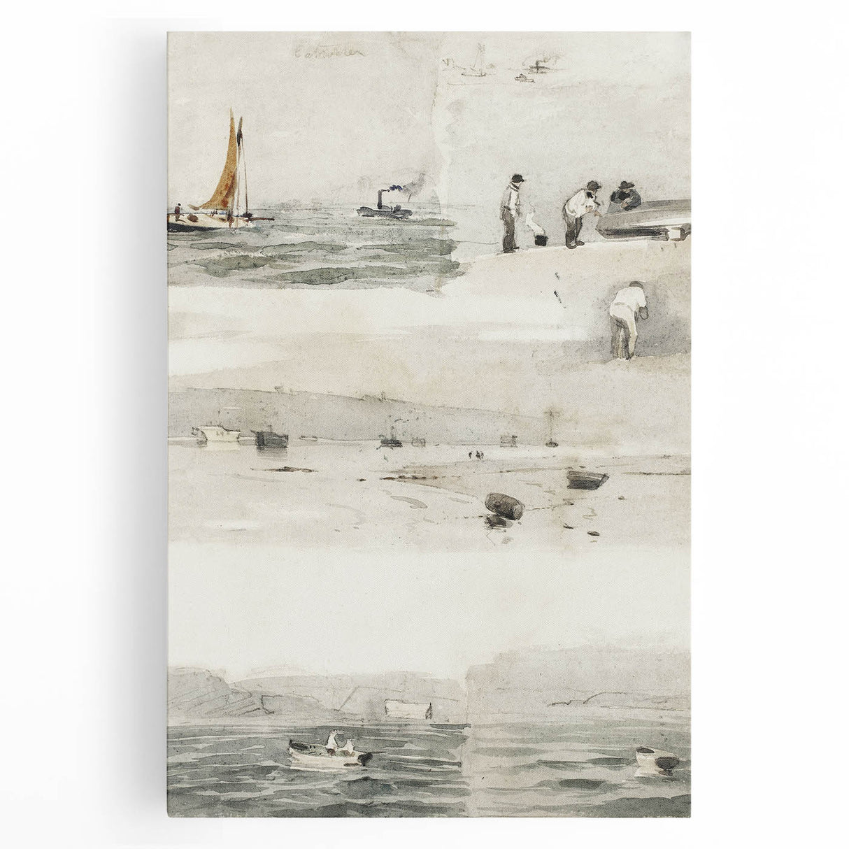 Impressionist Wall Art - Sketches of Marine Scenes - Coastal Elegance
