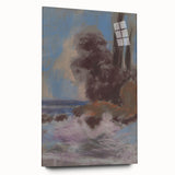 Winter River Landscape | Modern Art Print by Zolo Palugyay