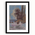 Winter River Landscape | Modern Art Print by Zolo Palugyay