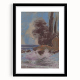 Winter River Landscape | Modern Art Print by Zolo Palugyay