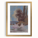 Winter River Landscape | Modern Art Print by Zolo Palugyay