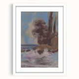 Winter River Landscape | Modern Art Print by Zolo Palugyay