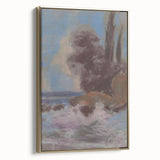 Winter River Landscape | Modern Art Print by Zolo Palugyay